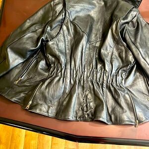 A leather jacket mega force